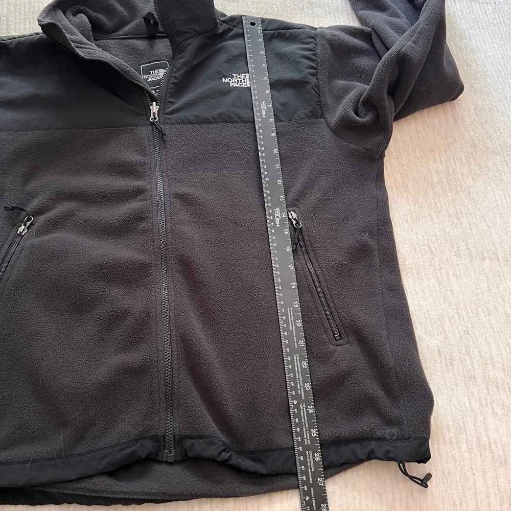 The North Face‎ Mens Denali Fleece Full Zip Jacket Black Hiking Cozy Size Medium